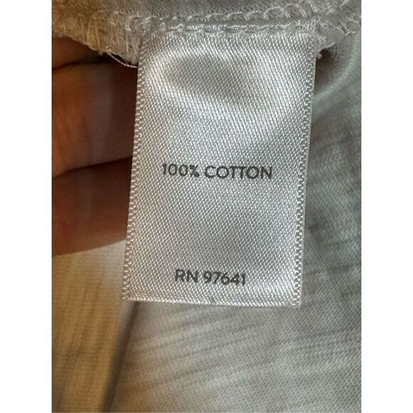 Pure Jill Square Neck Tunic Grey Cream Lagenlook Sz L Tall - Picture 10 of 11